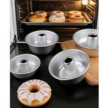 4.5 Inch Angel Hollow Cake Tray - Aluminum Alloy Non-Stick Donut Mold, Suitable For High Temperature Oven, Perfect For Making Small Round Cakes - View 10