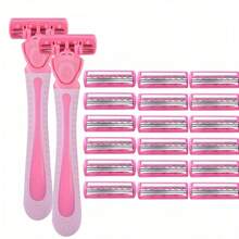 Essential For Delicate Ladies, 3-Layer Stainless Steel Blade Razor, Anti-Slip Handle Design, Smooth Body Hair Removal, Bikini & Full Body Application,Very Suitable For Women'S Hair Removal, It Is An Essential Tool For Daily Shaving And Hair Removal - Multicolor - View 16