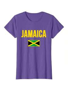 Jamaican Flag Jamaica T-Shirt - Black - View 5