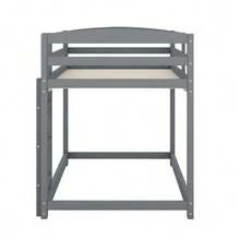 Bunk Bed For Children And Teenagers, Children's Bed, Solid Pine Frame, Easy To Assemble, 90x200cm, Grey. - Grey - View 11