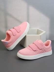 1 Pair Lace-Up Design Breathable Comfortable Casual Sneakers For Girls, Suitable For Back To School Season, Spring/Autumn - Pink - View 7