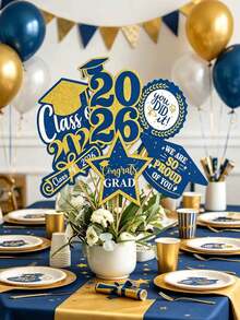 1/6pcs 2026 Graduation Party Decorations,Graduation Decorations, Tabletop Vase Inserts And Cake Toppers,Graduation Party Table Decor,Graduation Decor,2026 Graduation Decorations, Graduation Centerpieces, Graduation Season Kitchen & Dining Room Decor - Multicolor - View 7