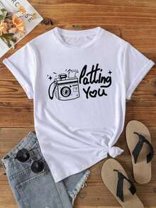 Camiseta de mujerPure-Cotton - Blanco - Ver 8
