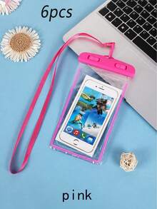 10/8/6/5/4/3/2/1 pièce Pochette de téléphone universelle imperméable, sac étanche pour téléphone avec écran tactile scellé pour la plongée, compatible avec les modèles 15/14/13 Pro Max Plus et supérieurs, convient pour la natation, la plongée, le rafting et autres sports nautiques, essentiel pour la natation intérieure en automne/hiver, accessoire de voyage indispensable, sac de sport indispensable pour les vacances, convient pour les sports, la fitness, l'exercice, les voyages, les vacances, unisexe - Multicolore - Voir 76