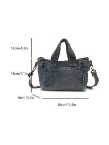 1pc Small Crossbody Bag, Shoulder Bag, Handbag, Multi-Purpose Compact Bag Suitable For Outing, Travel, Shopping, Vacation, Can Fit Smartphone - Navy Blue - View 5