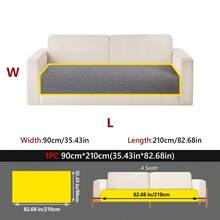 1pc Solid Color Minimalist Chenille Sofa Cushion, Anti-Slip Wear-Resistant, Pet Stain-Resistant, Suitable For 1-4 Seater Sofa Protection, All-Season Use, Suitable For Living Room Bedroom Study Decoration, Machine Washable - Multiple Styles - View 43