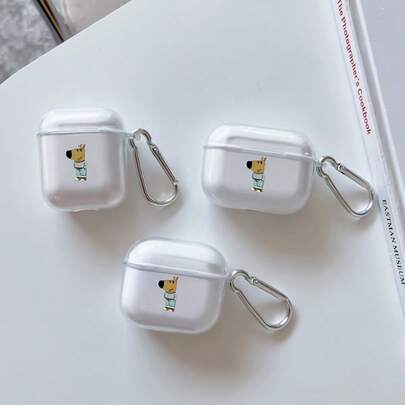 1 pieza Funda protectora de perro de dibujos animados para AirPods4Pro2