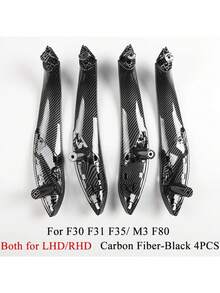 适用于宝马3系4系F30 F31 F32 F33 F34 F35 F36 F80 F82 F83（2013-2018款）的碳纤维内门把手装饰盖，左右驾驶均适用 - 內門把手 - 查看 15