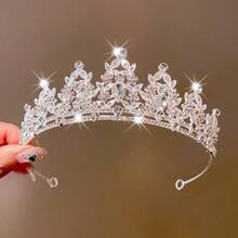 Elegant GCGIGUI Alloy Princess Crown, Suitable For Women's Wedding, Party, And Performance Hair Accessories - Silver - View 5