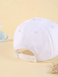 1PC White NYC 1987 Embroidery Baseball Cap For Baby, Baby Summer Beach Baseball Hats, Boys Girls Summer Protective Sunscreen Baseball Hat - Multicolor - View 5
