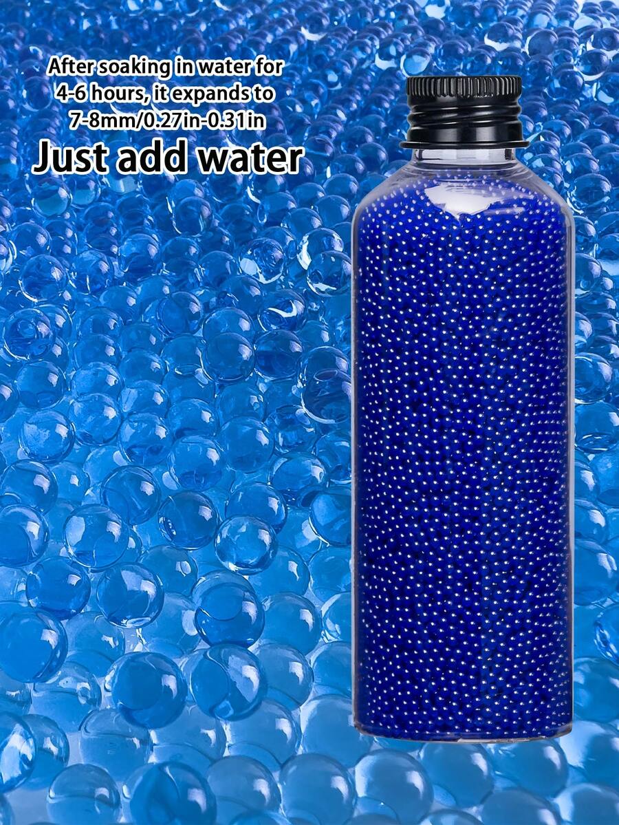 10,000、50,000、250,000 颗蓝色装饰水珠、水凝胶珠、水晶球、水生植物球、无土种植珠、果冻珠和装饰球——非常适合室内装饰、家居装饰、桌面展示、办公室装饰、装饰点缀、花瓶填充物和圣诞装饰。 - 藍色 - 查看 1