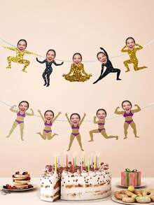 Bộ 5/10/15 banner hình vũ công nữ hài hước cá nhân hóa, banner ảnh tùy chỉnh, banner ảnh lấp lánh tùy chỉnh cho đêm hội con gái và tiệc độc thân, banner ảnh vũ nữ thoát y hài hước cá nhân hóa với khuôn mặt tùy chỉnh, banner ảnh vũ nữ thoát y hài hước cá nhân hóa với khuôn mặt tùy chỉnh - Nhiều màu - Xem 5