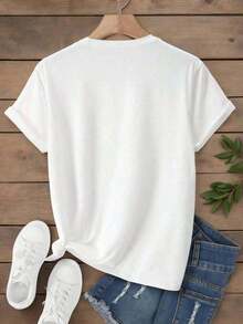 conjuntos de mujer2026De Ropa Masculina: Camiseta Blanca con Estampado Floral de Cangrejo, Camisas, Top Blanco, Camisetas Gráficas para Hombre, Camiseta Casual Unisex de Cuello Redondo, Ligera, Lavable a Máquina, Para Primavera/Verano/Otoño, Día de San Valentín, Día de la Independencia, Día de Acción de Gracias, Camiseta de Algodón Puro, camisetas geniales de mujer - Blanco - Ver 2