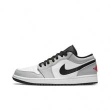 Nike Jordan Air Jordan 1 Light Smoke Grey, A T Rendy Low-Top Retro Basketball Shoe With A Touch Of Dior Style, Unisex. - 553558-030 - View 7