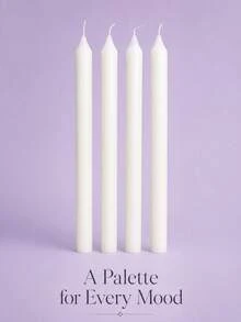 Juegos de velas aromáticas en forma de pilar romano con forma de cono, sin humo negro, con fragancia, que pueden arder durante 4 horas. Las propias velas tienen fragancia. Velas decorativas para el hogar que, combinadas con portavelas, crean una decoración muy atmosférica. Adecuadas para la decoración del hogar, reuniones, decoración de mesas, regalos festivos, cenas, banquetes/fiestas, relajación/meditación, iluminación ambiental. - vela larga blanca - Ver 19