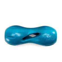 Qwizl Durable Zogoflex Dog Puzzle Toy For Mental Stimulation, And Enrichment - Treat Dispensing For Bully Sticks And Dental Sticks - Dishwasher  - Made In USA - Large - Aqua - 河 - 查看 3