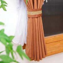 FLYINGCURTAINS 1Set 3PCS Tende oscuranti in velluto minimalista europeo, 140*160cm, con tenda trasparente in pizzo, isolamento termico e riduzione del rumore, tessuto in velluto morbido con drappeggio lussuoso, decorazione elegante per la casa per soggiorno, camera da letto, regalo perfetto per il trasloco - Arancione scuro - Visualizzare 5