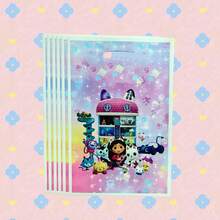 Gabby's Dollhouse 10个新款卡通礼品袋，生日礼品袋，主题手提袋 - 彩色 - 查看 5