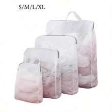 1pc Honeycomb Mesh Zipper Laundry Bag - Durable Plastic Hanging Garment Protection Bag Suitable For Delicate Clothing, Socks And Underwear, Rectangular Machine Washable Storage Organizer Bag With Zipper Closure, Laundry Room Accessory, Delicate Clothing Care, Laundry Bag - Multicolor - View 3