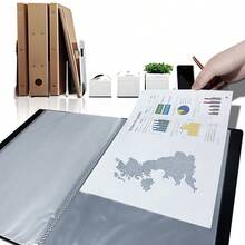 A4 PP File Folder 10-100 Pages, 1/5 Pcs, Portable Document Storage Folder, Multi-Color Lightweight File Folder, Office & Student Use - Single Piece - View 4
