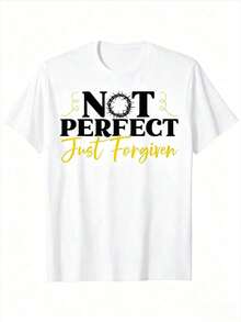 Not Perfect, Just Forgiven - Christian Pastor Religious T-Shirt - White - View 12