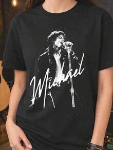 Women T-Shirts - Black - View 8