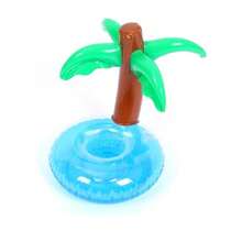 1 pieza Portavasos inflable con forma de dibujos animados para piscina, soporte flotante para bebidas con diseños de flamenco, sandía, limón y piña, soporte para vasos de agua para playa, vacaciones, aguas termales y baño, accesorio fotográfico para ambiente de fiesta de piscina de verano - Multicolor - Ver 5