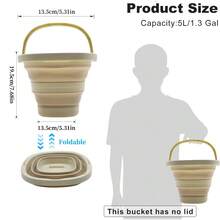 1pc Folding Bucket ,Water Scoop, Portable Collapsible Laundry Bucket, Space-Saving Foldable Water Bucket, Lightweight & Durable, Multifunctional For Fishing, Camping, Gardening, Car Washing, Travel, Home Cleaning & Bathroom Storage - Multicolor - View 11