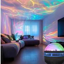 1件升級版經典星空投影燈 LED旋轉天花板燈，USB供電多色浪漫小夜燈，附遙控器，適用派對、節日、情人節、臥室、房間、生日裝飾臥室燈 - 多色光 - 查看 3