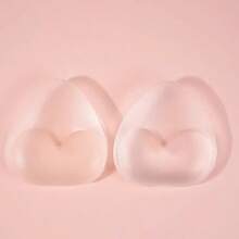 2pcs Bra Pads For Women, Thickened Silicone Cleavage Enhancer Inserts For Dresses, Swimwear, Sports Bras, Transparent - Multicolor - View 9