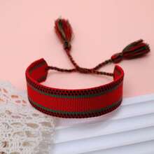 1pc World Cup Country Letter Creative Fan Bracelet - Red - View 5