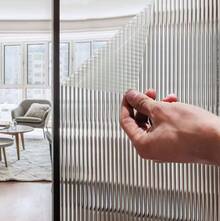 Película de vidrio electrostática 3D Changhong para ventana de baño, adhesivo transparente opaco anti-espía, película de vidrio esmerilado, arte moderno Deco. - 30x100cm - Ver 2