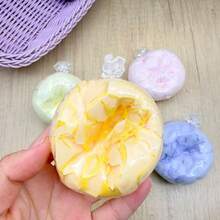彩虹渐变脆皮球、哈密瓜黑巧克力脆皮球、哈密瓜草莓脆皮球，手工捏捏乐玩具，慢回弹蜡球，减压玩具，适合学生和上班族，生日和毕业礼物佳选，缓解焦虑放松玩具，成人办公桌装饰软萌玩具 - 彩色 - 查看 7