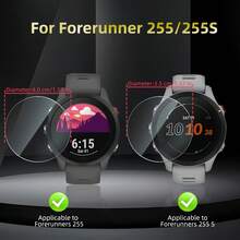 4pcs Screen Protector - 9H Hardness, Scratch-Resistant, Ultra-Clear Display, Anti-Fingerprint Coating, Full Coverage, Bubble-Free, Tempered Glass Material, Protect Watch From Scratches And Wear, Transparent Color, Suitable For Forerunner 255/255 S, Ideal For Tech Enthusiasts And Outdoor Sports Lovers - 4pcs, Transparent - View 4