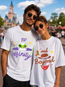 Disney Officially Licensed Cars Sally Retro Streetwear T-Shirt, 220g Heavyweight 100% Cotton Loose Oversized Tee, Women Casual Graphic Short Sleeve - Đàn bà - Xem 1
