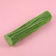 100 piezas de tallos de chenilla multicolor de 30 cm, limpiapipas para manualidades del Día de San Patricio, flores, etc. Incluye tallos de 40 cm y vendas de 30 tamaños para elegir. [Nota: El color del macaron es aleatorio] - Limpiapipas, 100 unidades por paquete - Ver 11