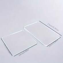 1 cái dụng cụ cán đất sét acrylic trong suốt, dụng cụ làm gốm, hình tròn 10x10cm và 10x15cm, bền chắc, tạo hình mịn màng, thích hợp cho việc làm gốm sứ bằng đất sét polymer. - Bàn chà tự chế - Xem 1
