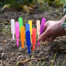100pcs/200pcs Random Color Waterproof Plant Labels, Durable Plastic Garden Tags With Thickened Writing Area, Plant Flower Identification Stakes For Seedlings, Potted Plants, Indoor/Outdoor Use - Reusable, UV-Resistant, Weather-Proof - Label - View 7