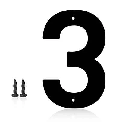 5 pulgadas Letras y números de metal de aluminio para letreros exteriores, señal de número de dirección personalizada y señal de nombre de calle Letras y números de dirección de aluminio para casa, puerta, jardín u oficina