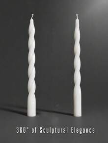 Juegos de velas aromáticas en forma de pilar romano con forma de cono, sin humo negro, con fragancia, que pueden arder durante 4 horas. Las propias velas tienen fragancia. Velas decorativas para el hogar que, combinadas con portavelas, crean una decoración muy atmosférica. Adecuadas para la decoración del hogar, reuniones, decoración de mesas, regalos festivos, cenas, banquetes/fiestas, relajación/meditación, iluminación ambiental. - vela larga blanca - Ver 10