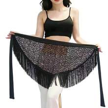 1pc Women's Sequin Fringe Belly Dance Hip Scarf - Shimmering Waist Wrap For Carnival, Jazz Dance, Festivals & Nightclubs Bohemian Retro Beach Party Costume Accessory,Beach Accessories For Women - Multicolor - View 8