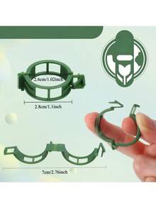 100pcs Tomato Clips, Plastic Grid Plant Support Clips For Climbing Plants, Suitable For Garden, Reusable Clips For Supporting Grape, Tomato Vines And Vegetable Plants, Help Plants Grow Upright And Healthier - Multicolor - View 2