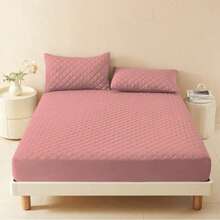 Waterproof Mattress Protector (Single, Standard, Queen, King) - Various Colors - 乾枯玫瑰色 - 查看 6