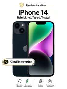 Apple IPhone 14 - Fully Unlocked Excellent - Grade A Condition Refurbished - Midnight Black - View 2