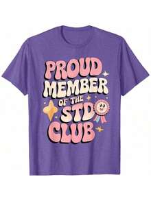 Embarrassing STD Funny Inappropriate Hilarious Adult Humor T-Shirt - Black - View 11