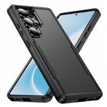 适用于三星 Galaxy S26/S26 Plus/S26 Ultra/S25/S25 Plus/S25 Ultra/S24FE/S24/S24 Plus/S24 Ultra 的手机壳，全覆盖轻薄防摔保护壳/耐用防震保护套 - 黑色 - 查看 7