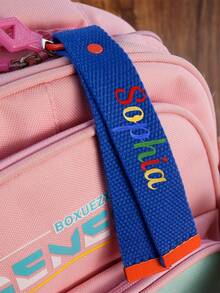 客製化刺繡姓名鑰匙圈，個性化字母鑰匙圈，極簡美學圖標設計包包掛飾，客製化姓名鑰匙圈 - 風格D - 查看 4