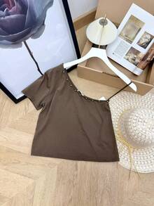 Women Tops - Chocolate Brown - View 4