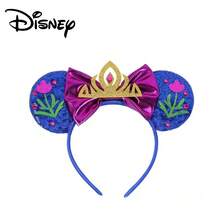 Băng đô tai chuột Minnie của Công chúa Disney - Tai chuột Mickey màu xanh lấp lánh kèm vương miện và nơ - Phụ kiện dành cho nữ dự tiệc công viên giải trí, sinh nhật, cosplay. - Xem 6