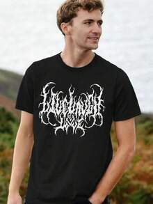 Camiseta unisex de manga corta, camiseta personalizada de Death Metal| Camiseta Unisex con Diseño Gótico Personalizado| Camisa Desgastada de | Camiseta Personalizada| Heavy Metal Giftplayeras hombre,spiderman,, mujer,romwe men,boho chic,maestras regalos,camiseta para mujerconjuntos curvy para mu,y2k, - Negro - Ver 1